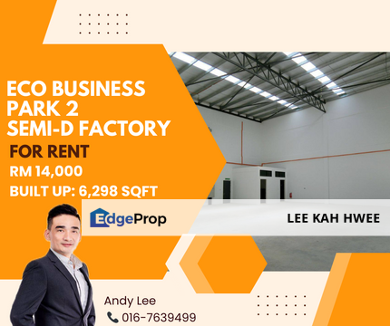 Eco Business Park 2 Semi-D Factory for Rent, Johor, Senai