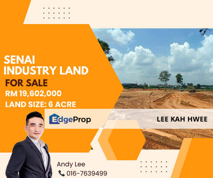 Seelong Senai Light Industry Land for Sale, Johor, Senai