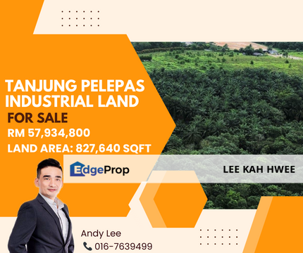 Port of Tanjung Pelepas Gelang Patah Industrial Land for Sale, Johor, Gelang Patah