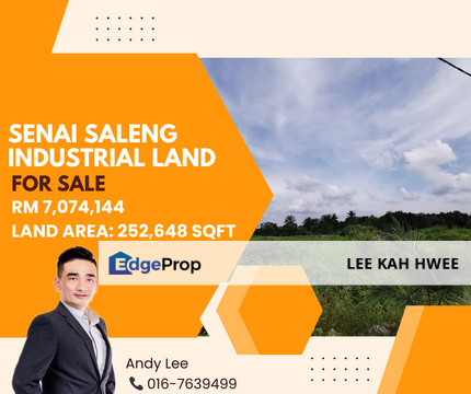 Saleng Kulai Industrial Land for Sale, Johor, Kulai