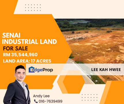 Kawasan Perindustrian Senai Fasa 3 Industrial Land for Sale, Johor, Senai