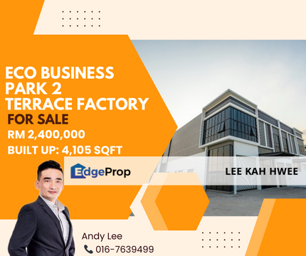 Eco Business Park 2 Terrace Factory for Sale, Johor, Senai