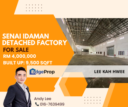 Taman Perindustrian Senai Detached Factory for Sale, Johor, Senai