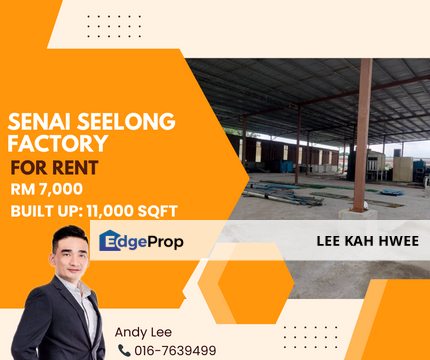 Seelong Senai Factory for Rent, Johor, Senai