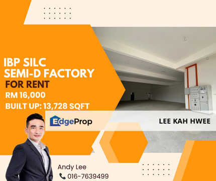 IBP SILC Nusajaya Semi-D Factory for Rent, Johor, Nusajaya