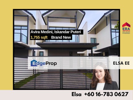 Double Storey Garden Terrace House @ Avira Medini, Iskandar Puteri, Johor, Nusajaya