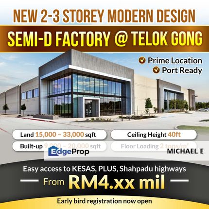 Brand New Huge Warehouse In Telok Gong Port Klang , Selangor, Port Klang