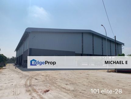 Facing Mainroad Teluk Panglima Garang Single Storey Detached Factory Warehouse 1200 amp, Selangor, Klang