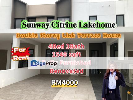 Sunway Citrine Lakehome Double Storey Link Terrace House, Johor, 