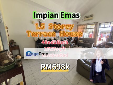 Impian Emas 1.5 Storey Terrace House @ Renovated, Johor, Skudai