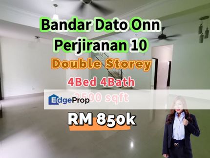 Bandar Dato Onn Perjiranan 10 Double Storey, Johor, Johor Bahru