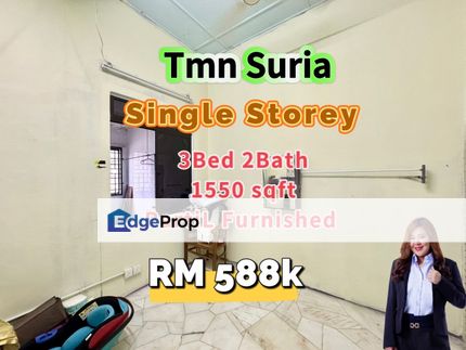 Taman Suria Single Storey @ Partial Furnished, Johor, Johor Bahru
