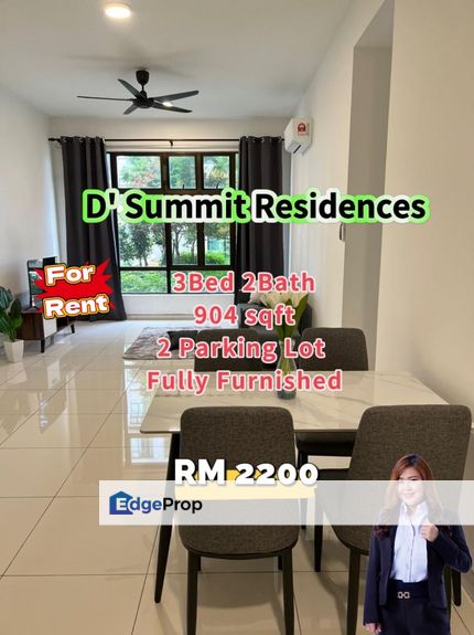 D'Summit Residences @ Fully Furnished, Johor, Johor Bahru