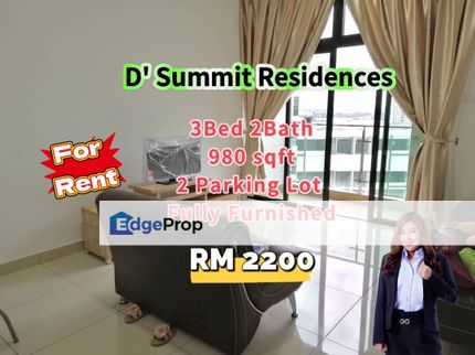 D'Summit Residences @ Fully Furnished @ Private Lift, Johor, Johor Bahru