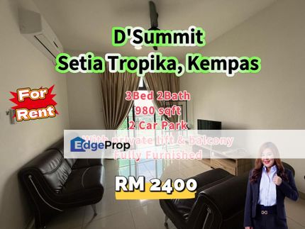 D'Summit Residences @ Fully Furnished @ Private Lift, Johor, Johor Bahru