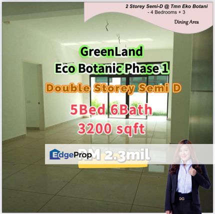 Eco Botanic Phase 1 @ GreenLand Double Storey Semi D, Johor, Nusajaya