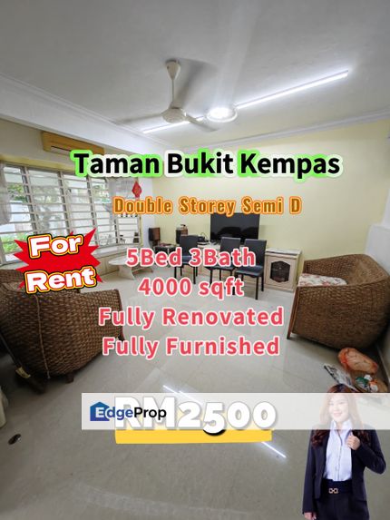 Taman Bukit Kempas Double Storey Semi D, Johor, Johor Bahru