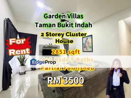 Garden Villas Taman Bukit Indah Double Storey Cluster House , Johor, Johor Bahru