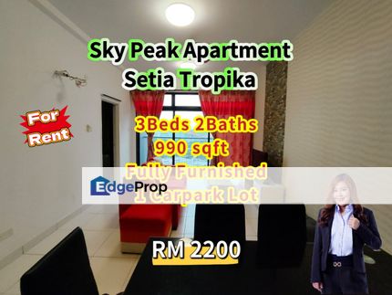 Sky Peak Residences @ Fully Furnished, Johor, Setia Tropika