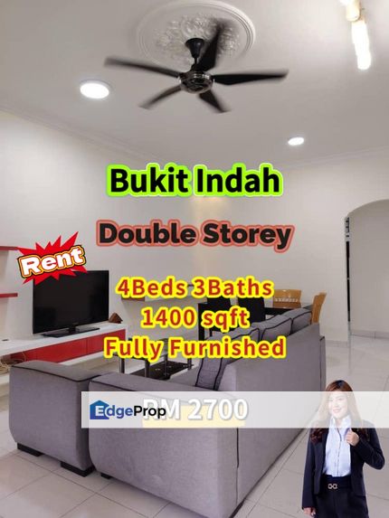 Bukit Indah Double Storey Fully Furnished , Johor, Johor Bahru