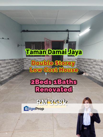 Taman Damai Jaya Double Storey Low Cost @ Renovated , Johor, Skudai