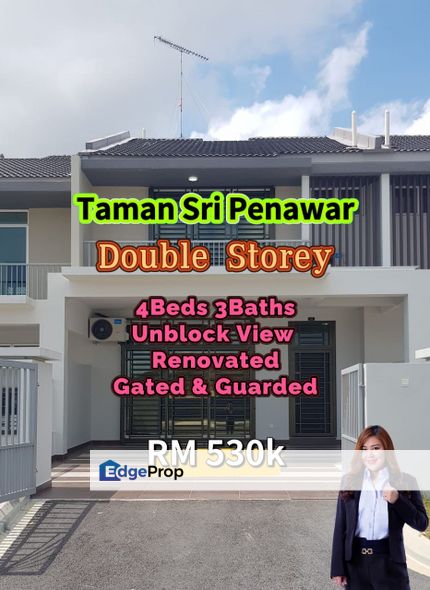 Taman Sri Penawar Double Storey Unblock View, Johor, Kota Tinggi