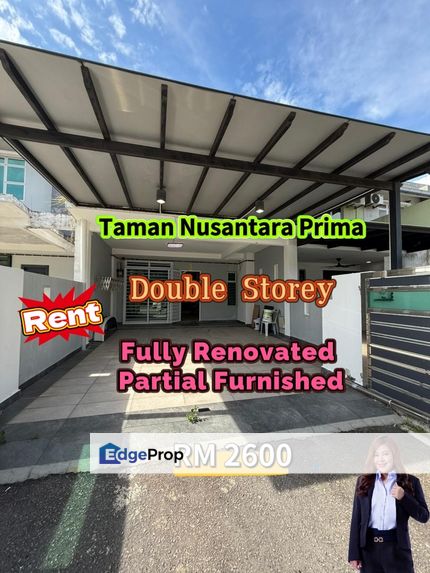 Taman Nusantara Prima Double Storey Fully Renovated, Johor, Gelang Patah