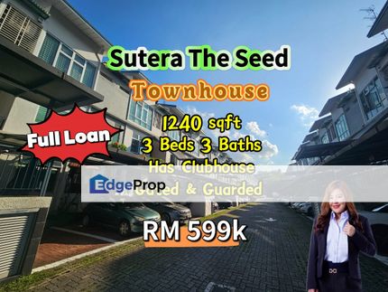 Sutera The Seed Double Storey Townhouse @ Full Loan, Johor, Johor Bahru