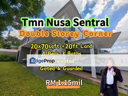 Taman Nusa Sentral Double Storey Corner with Land, Johor, 