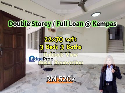 Double Storey / Full Loan @ Kempas, Johor, Johor Bahru