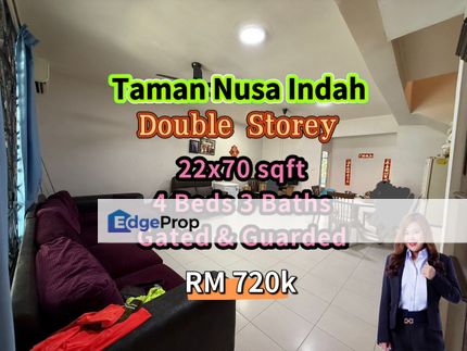 Taman Nusa Indah Double Storey / G&G / Partial Furnished, Johor, Nusajaya