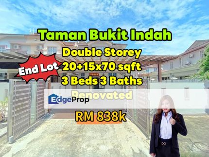 Taman Bukit Indah Double Storey Endlot 🌟𝐅𝐮𝐥𝐥 𝐋𝐨𝐚𝐧 @ 𝐂𝐚𝐬𝐡 𝐁𝐚𝐜𝐤🌟, Johor, Johor Bahru