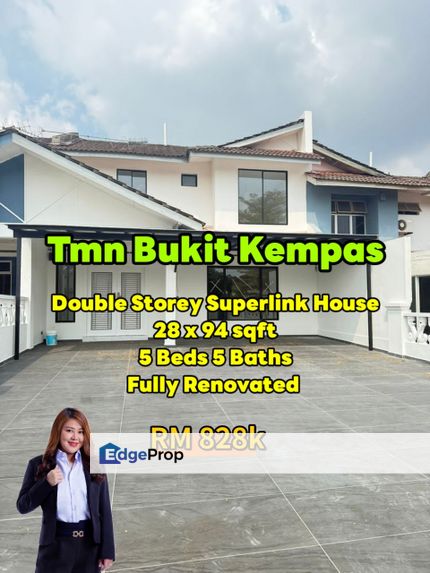 Taman Bukit Kempas Double Storey Superlink, Johor, Johor Bahru