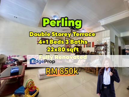 Perling Double Storey Fully Renovated , Johor, Johor Bahru