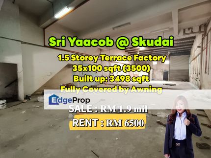 Sri Yaacob 1.5 Storey Terrace Factory, Johor, Skudai