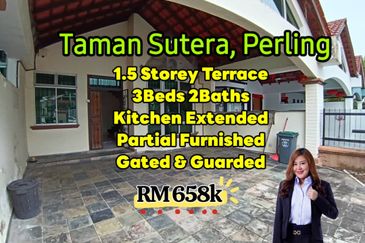 Taman Sutera,Perling 1.5 Storey @ Partial Furnished @ G&G