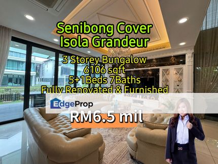 Senibong Cove Isola Grandeur 3 Storey Bungalow Fully Renovated & Furnished, Johor, Masai
