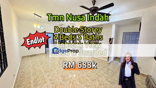Taman Nusa Indah Double Storey Endlot, Johor, Nusajaya