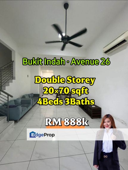 Bukit Indah Avenue 26 Double Storey, Johor, Johor Bahru
