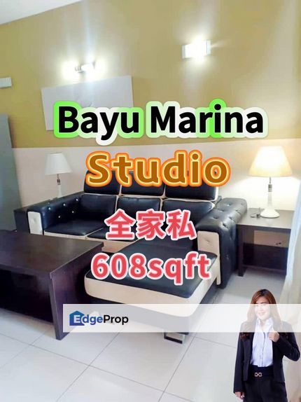 Bayu Marina Studio + 1 Bathroom with Balcony, Johor, Johor Bahru