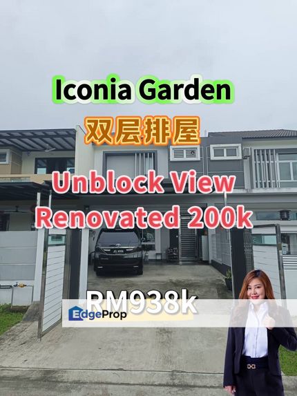 Iconia Garden Double Stry @ Unblock View @ Renovated 200k, Johor, Johor Bahru