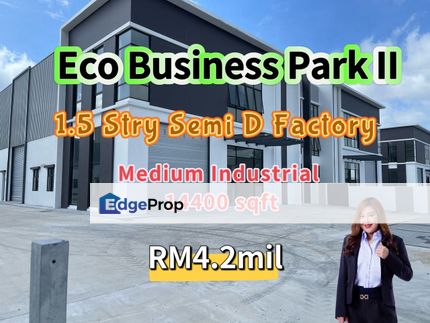 Eco Business Park 2 1.5 Storey Semi D Factory, Johor, Senai