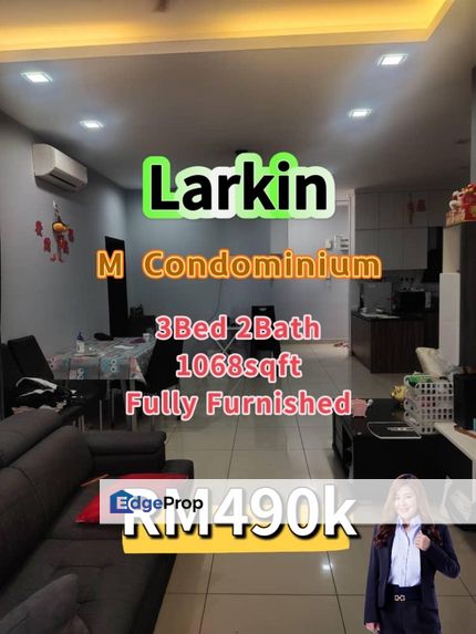 Larkin @ M Condominium @ Fully Furnished, Johor, Johor Bahru