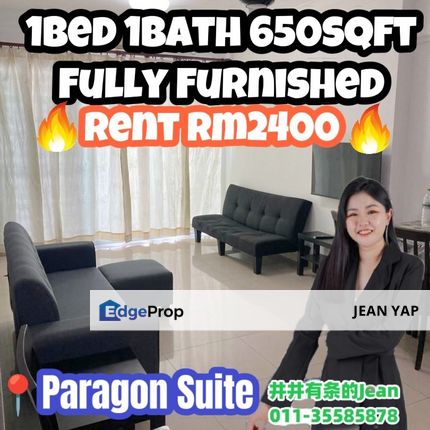 Paragon Suite 1BR Fully Furnished, Johor, Johor Bahru