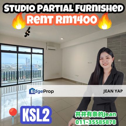 KSL 2 Studio Partial Furnished, Johor, Johor Bahru
