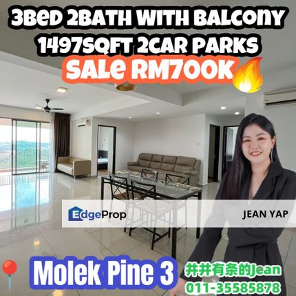 Molek Pine 3 3BR Fully Furnished , Johor, Johor Bahru