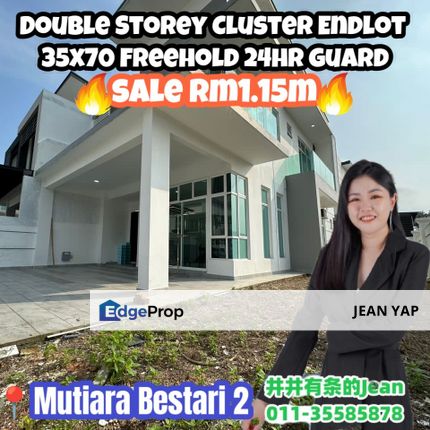 Mutiara Bestari 2 Double Storey Cluster, Johor, Johor Bahru
