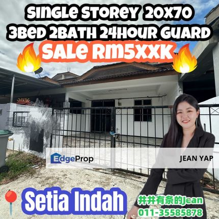 Setia Indah Single Storey 24hour Guard, Johor, Johor Bahru