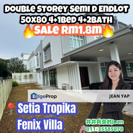 Fenix Villa Setia Tropika semi D Endlot, Johor, Setia Tropika