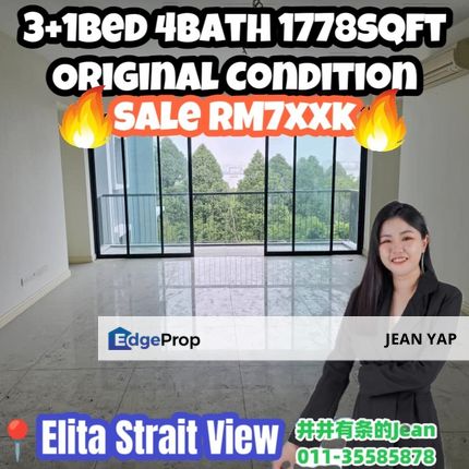 Elita The Straits View 3+1Bed , Johor, Permas Jaya/Senibong